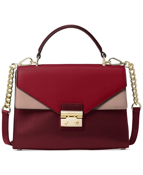 michael kors sloan tricolor leather top handle satchel|Sloan Leather Satchel .